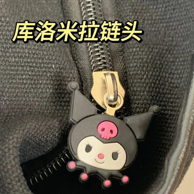 Sanrio Official Kuromi Tote bag with Kuromi Face Charm