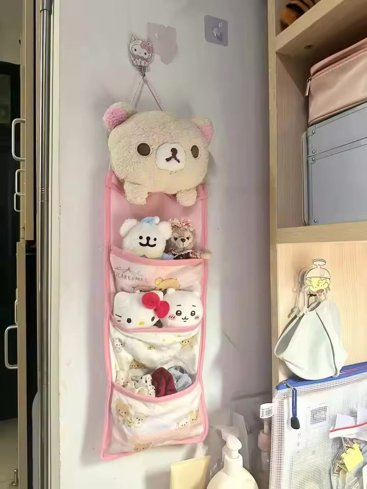 Rilakkuma Plush Doll Storage Hanging