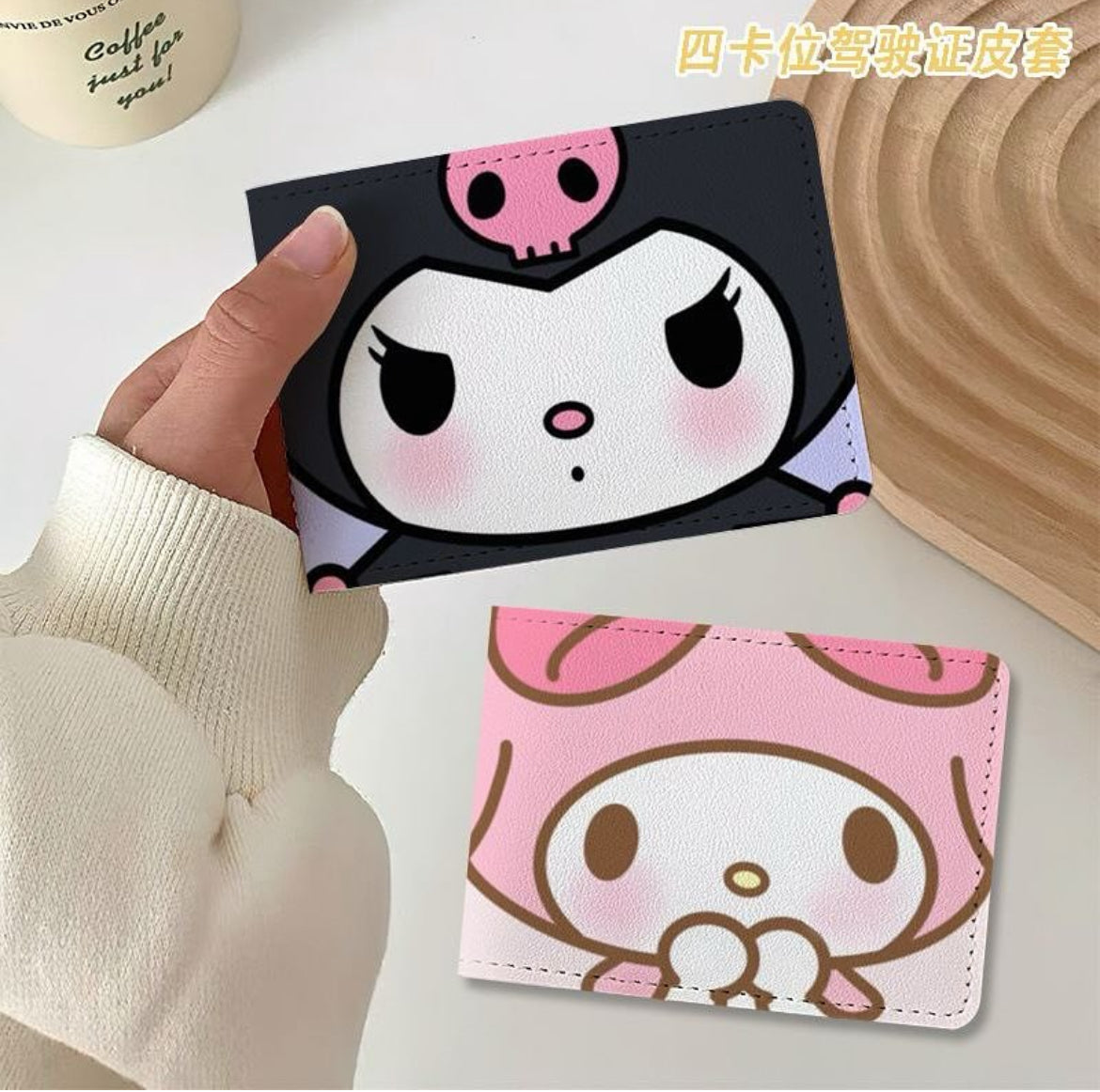 Kuromi & Melody Premium Card Holder