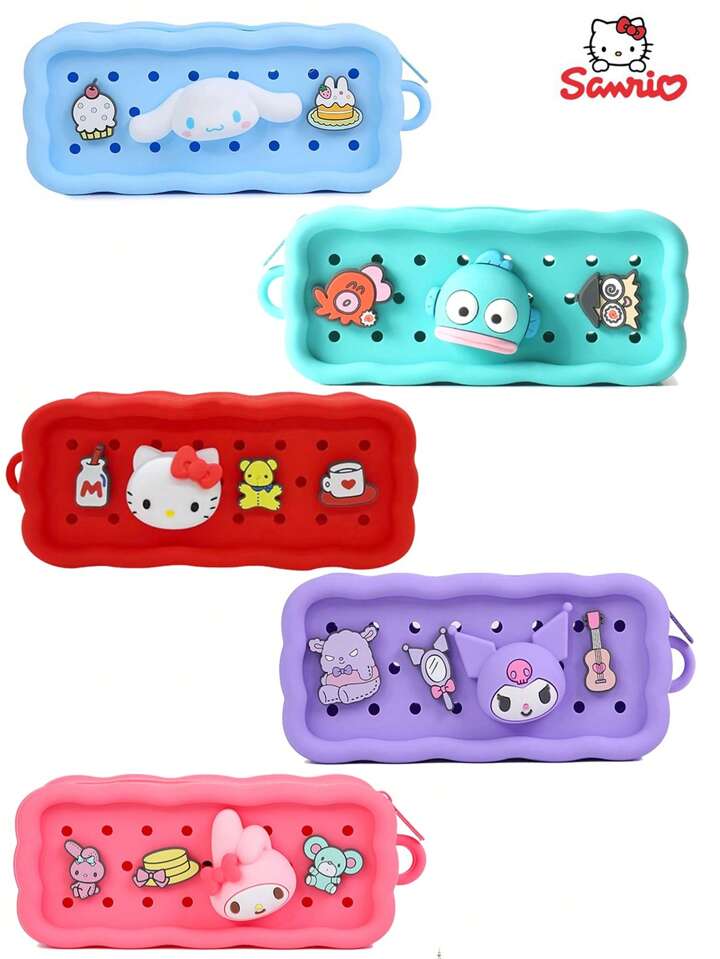 Sanrio Official Croc-inspried DIY jumbo Pencil Case