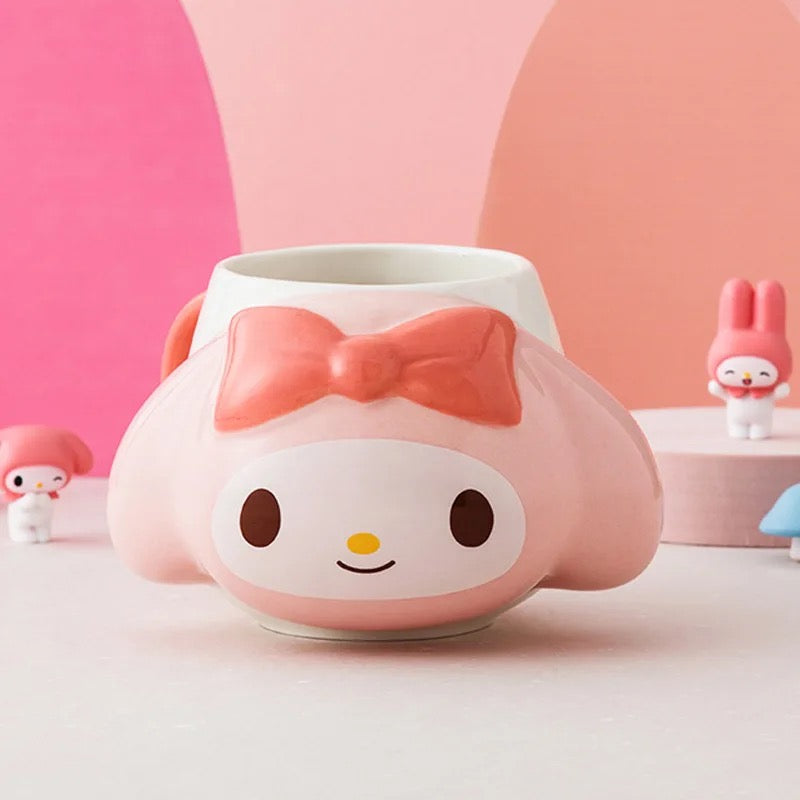 Sanrio Official Character Face Die-cut Ceramic Mugs