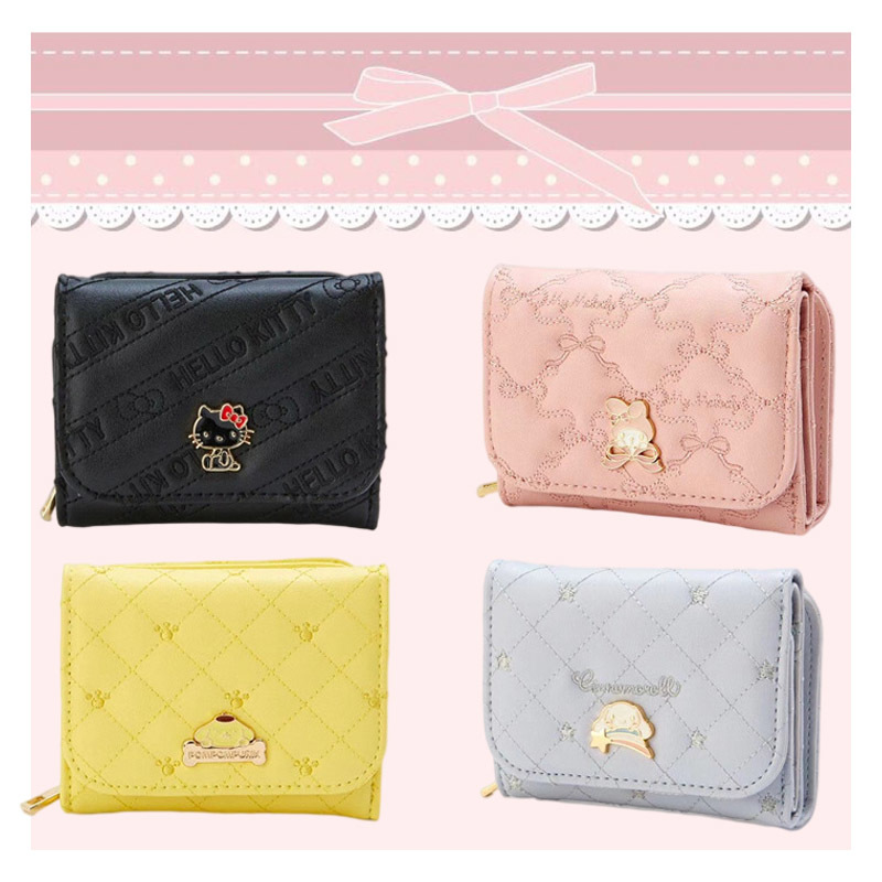 Sanrio Premium Short Embroidered Wallet