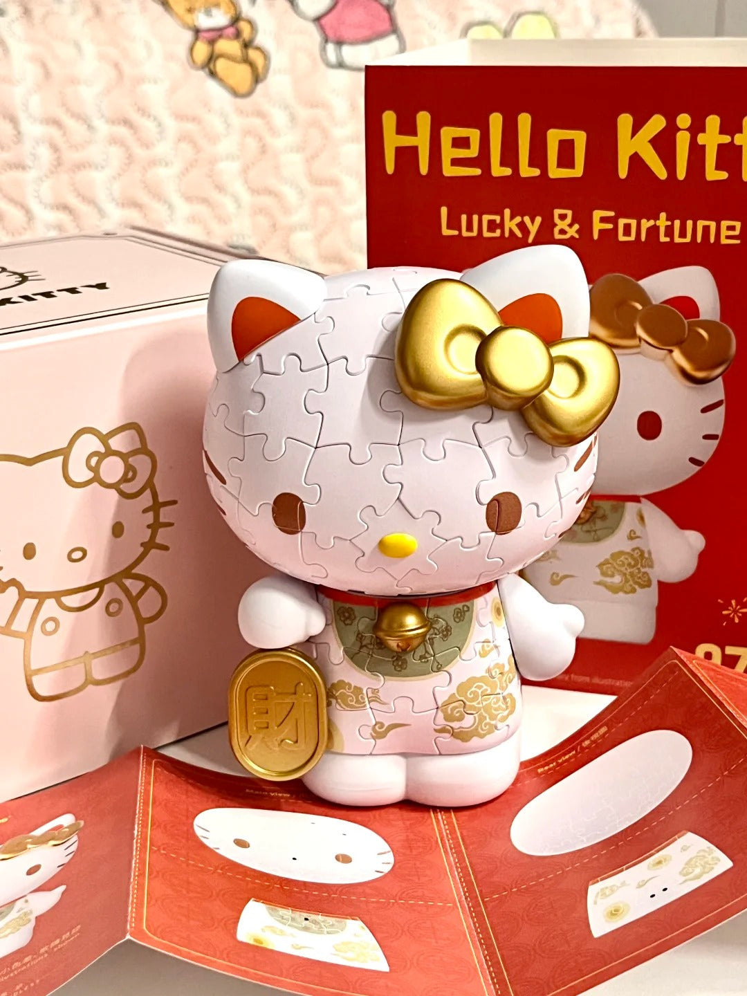 Sanrio Offical Hello Kitty 50Th Anniversary 3D Puzzles 97Pcs 12.6 x 14 cm / 5" x 5.5"