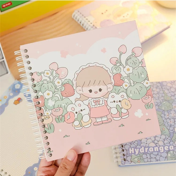Kawaii journal with grid pages