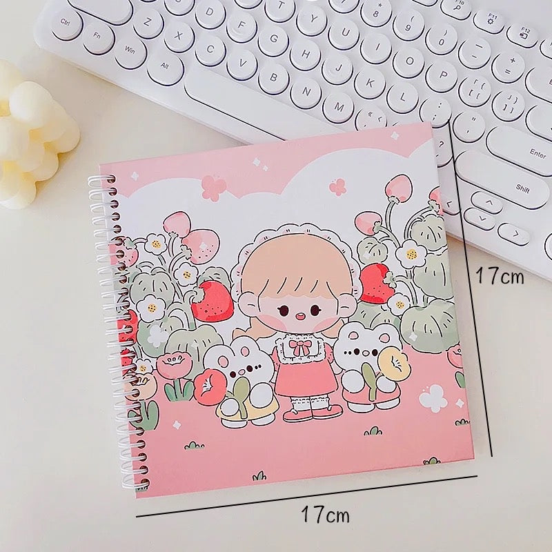 Kawaii journal with grid pages