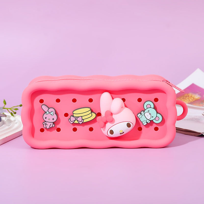 Sanrio Official Croc-inspried DIY jumbo Pencil Case