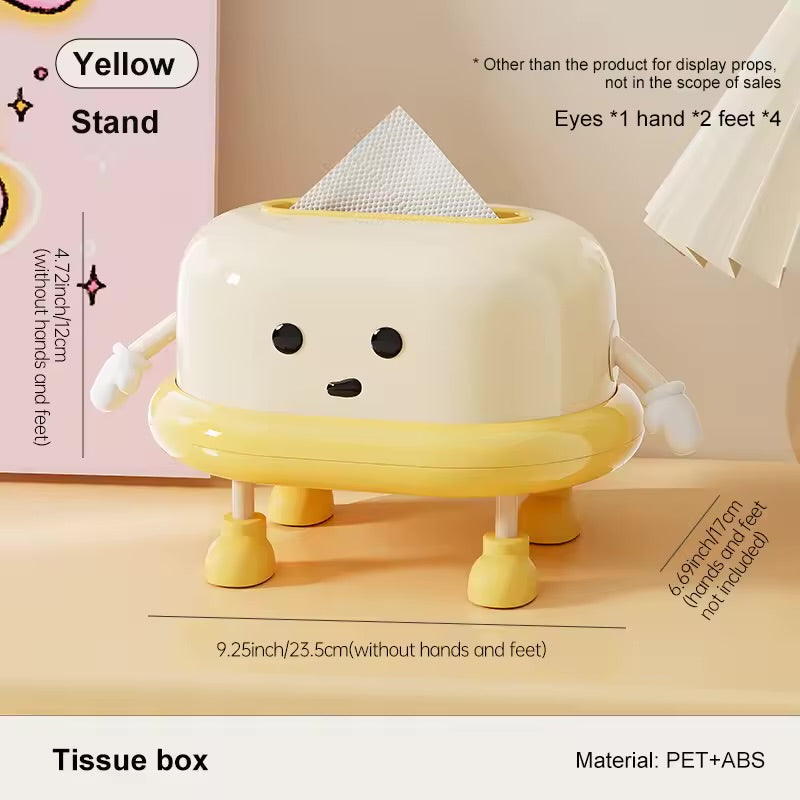 Happy Stand Tissue Box – Yellow Buddy