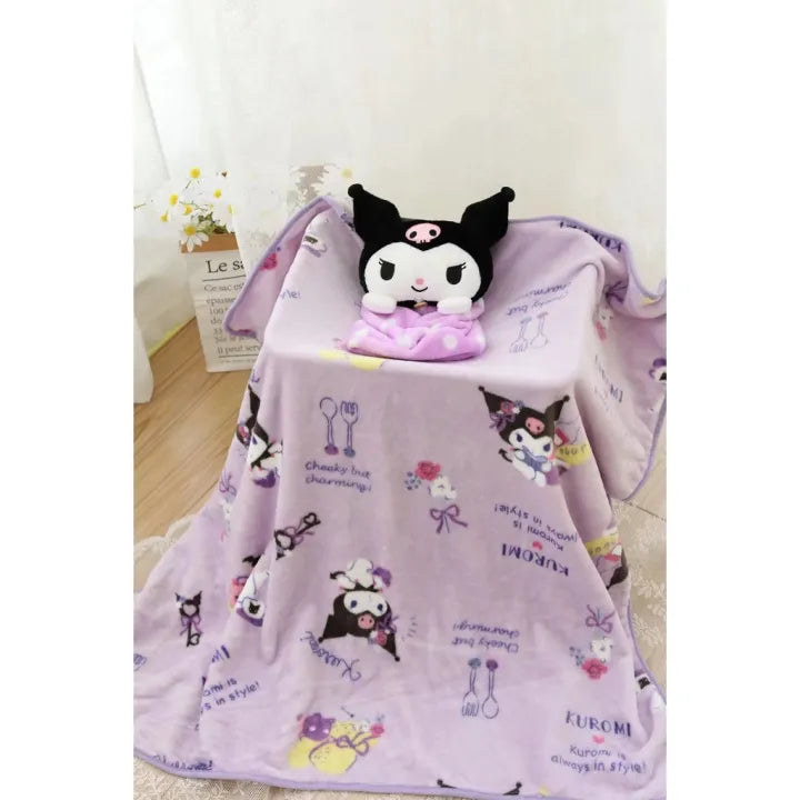 Sanrio Mini Blanket With Plushie