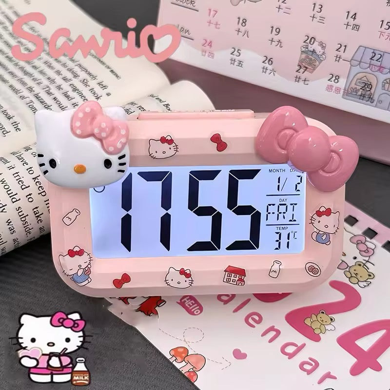 Hello Kitty Digital Alarm Clock – Pink Bow Edition