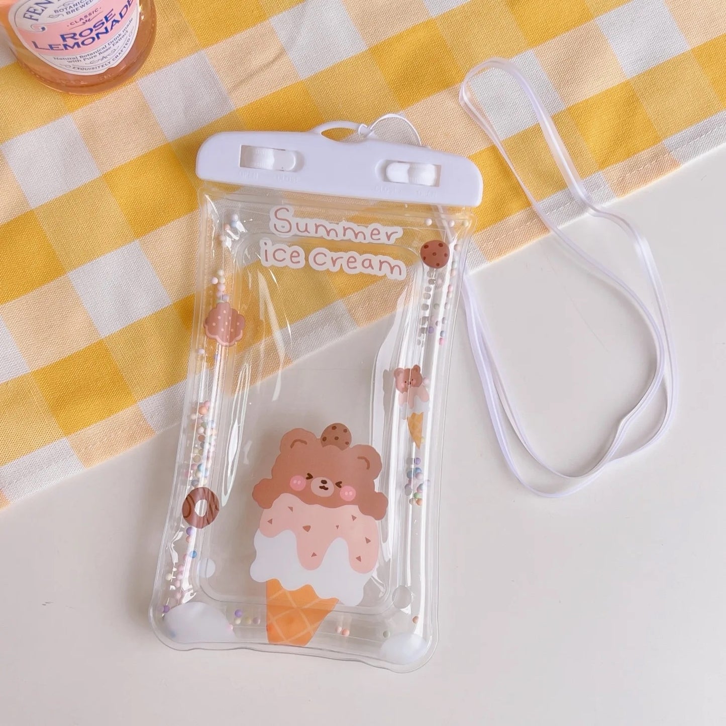 Kawaii mobile water proof pouch