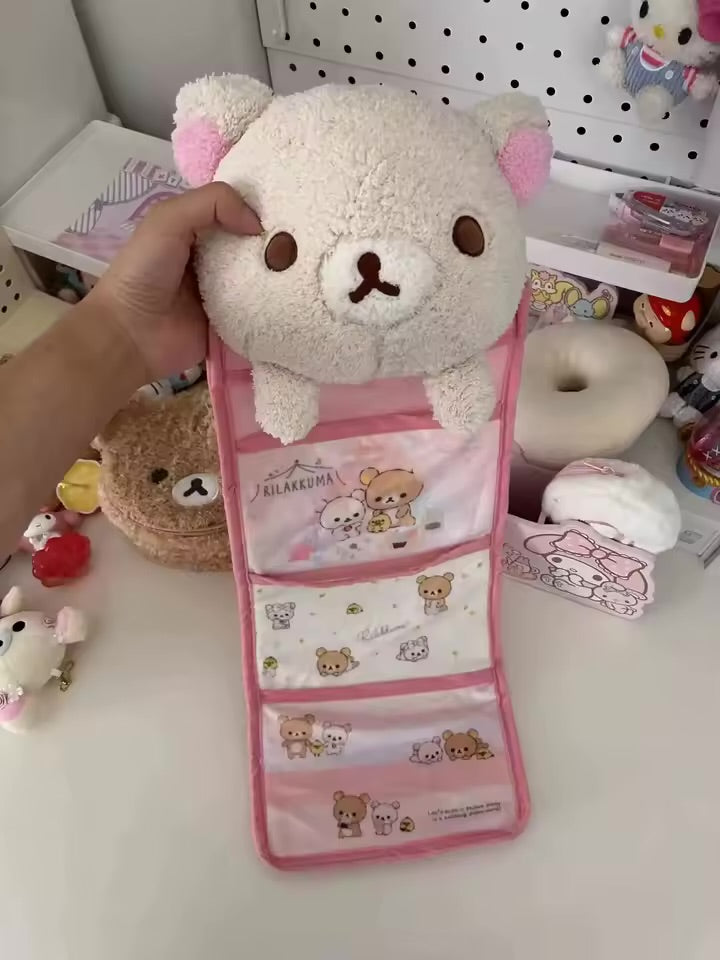 Rilakkuma Plush Doll Storage Hanging