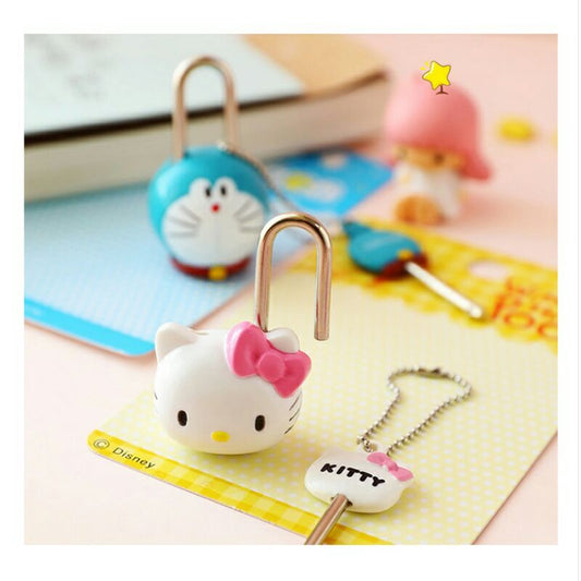 Sanrio Mymelody & Hello Kitty 3D Mini Multifunctional Padlock, For Luggage, Drawer