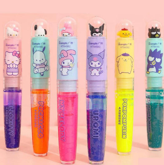 Sanrio High-Capacity Painting Highlighter Marker Highlight Pen (Set of 6)