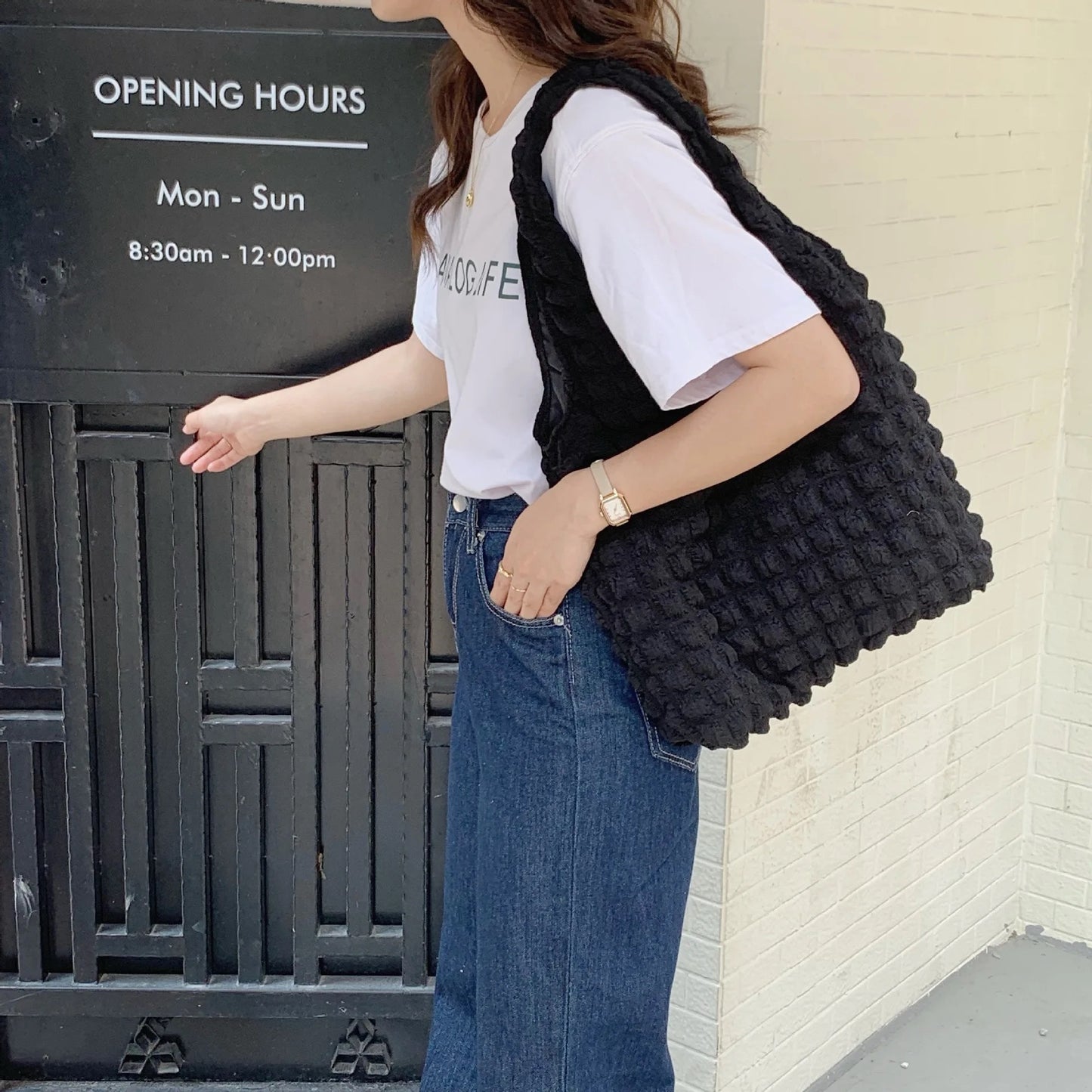 Korean Ruffle Shoulder Bag