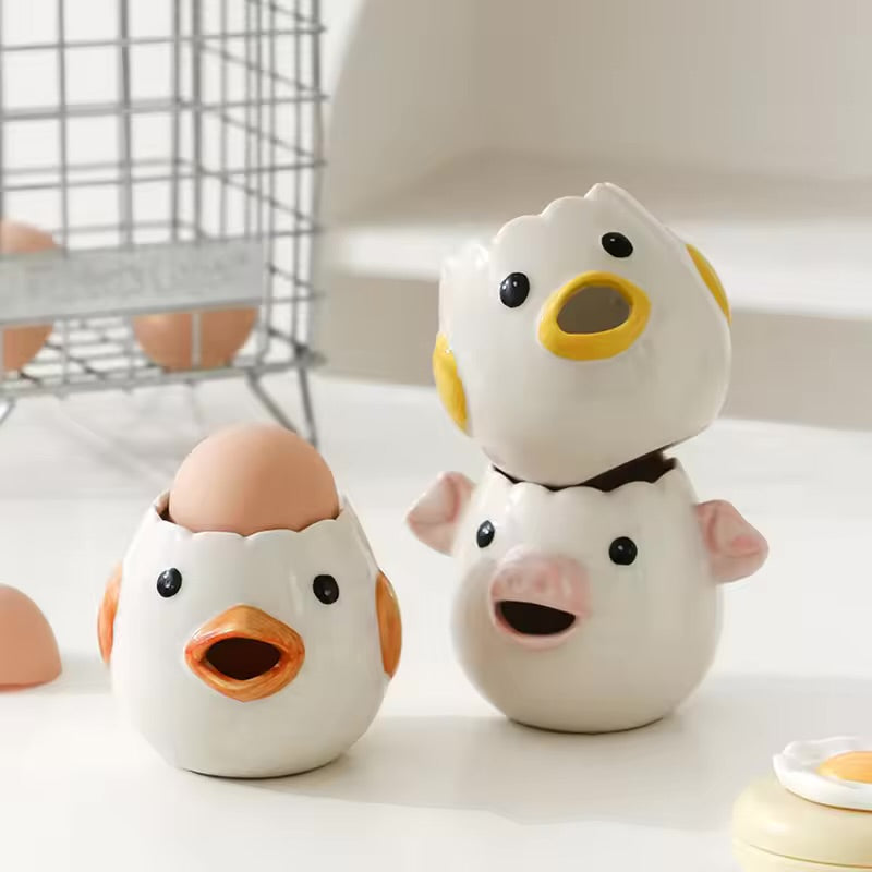 Kawaii Duck Egg Separator – Pink Beak Edition