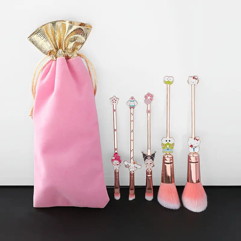 Sanrio Premium Makeup Brushes Set of 5