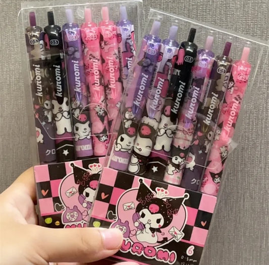 Kuromi Set of 6 Pens