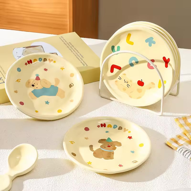 Lucky Buddies Ceramic Dish (No of Plate : 1)
