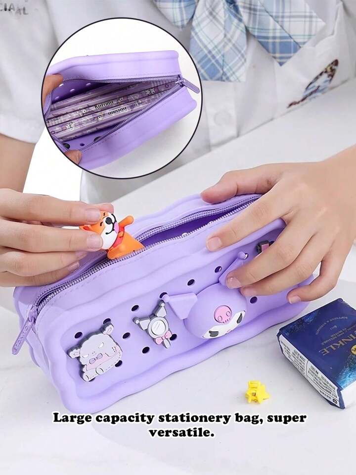 Sanrio Official Croc-inspried DIY jumbo Pencil Case