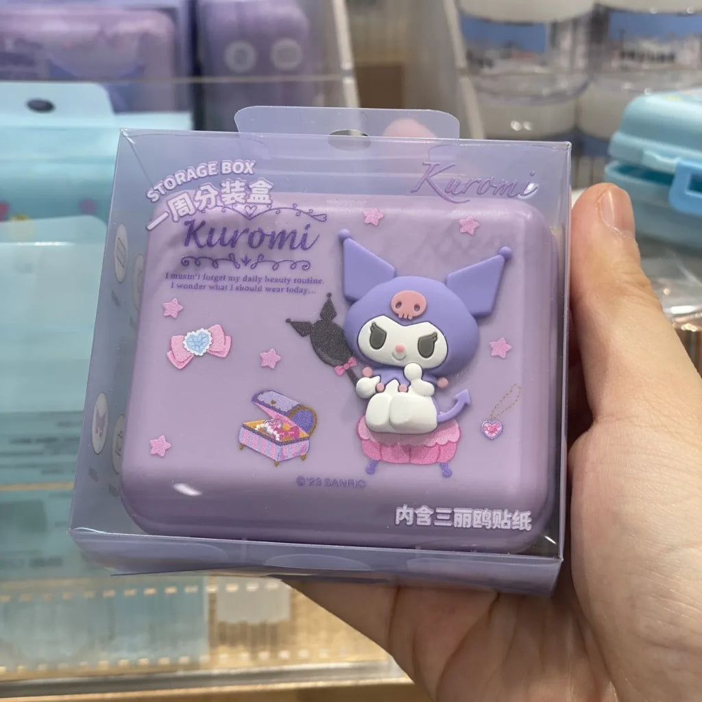 Sanrio Official Kuromi / Cinnamoroll Mini Storage Box With Stickers