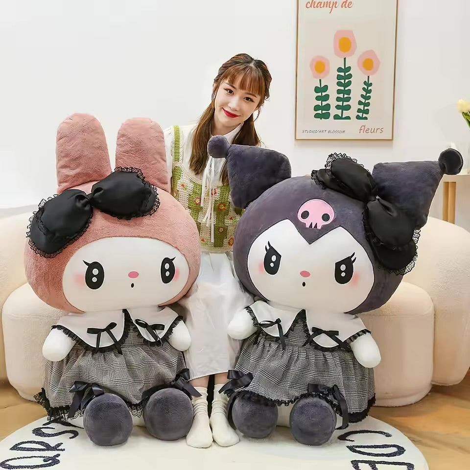 Gothic Lolita My Melody & Kuromi Jumbo Plush