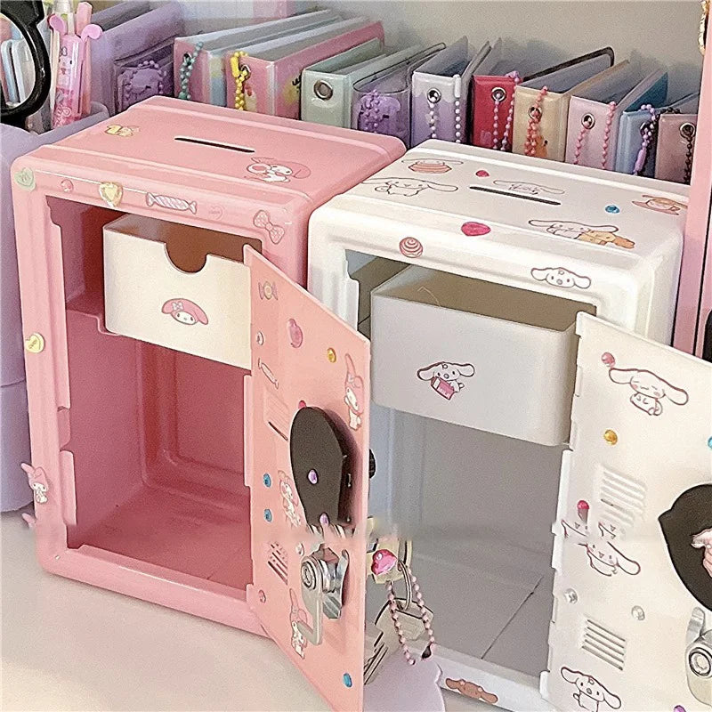 Sanrio Metal Money Bank/Locker With Key