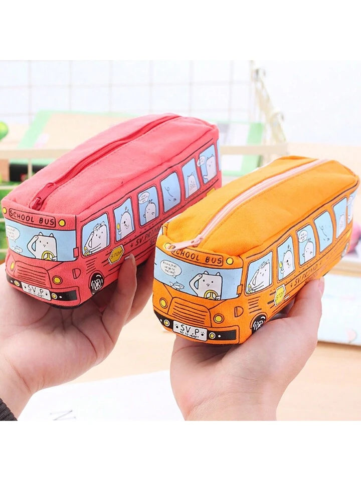 Kawaii Bus Shape Pencil Pouch