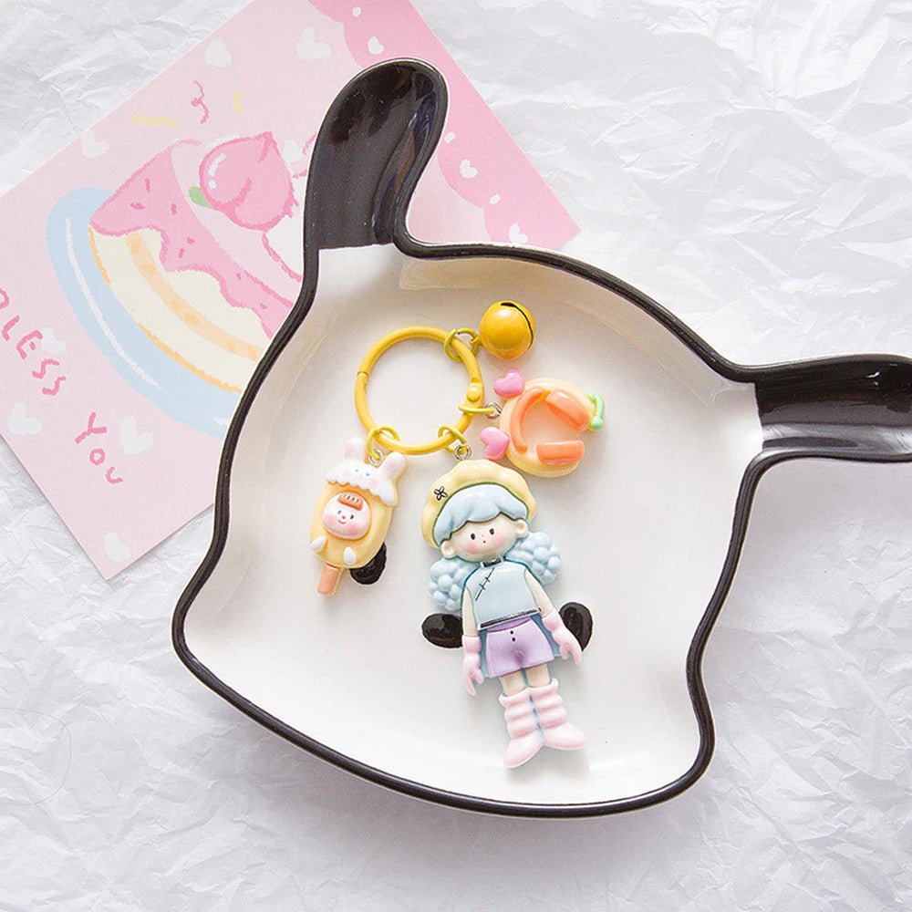Kawaii Pastel Doll Keychain