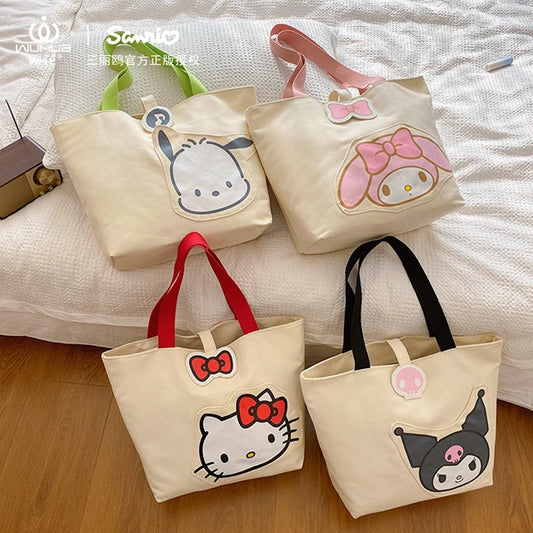 Sanrio Official Canvas Bag With Pocket