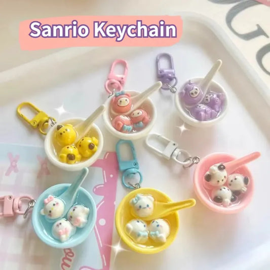 Sanrio Dumpling Bowl Keychain