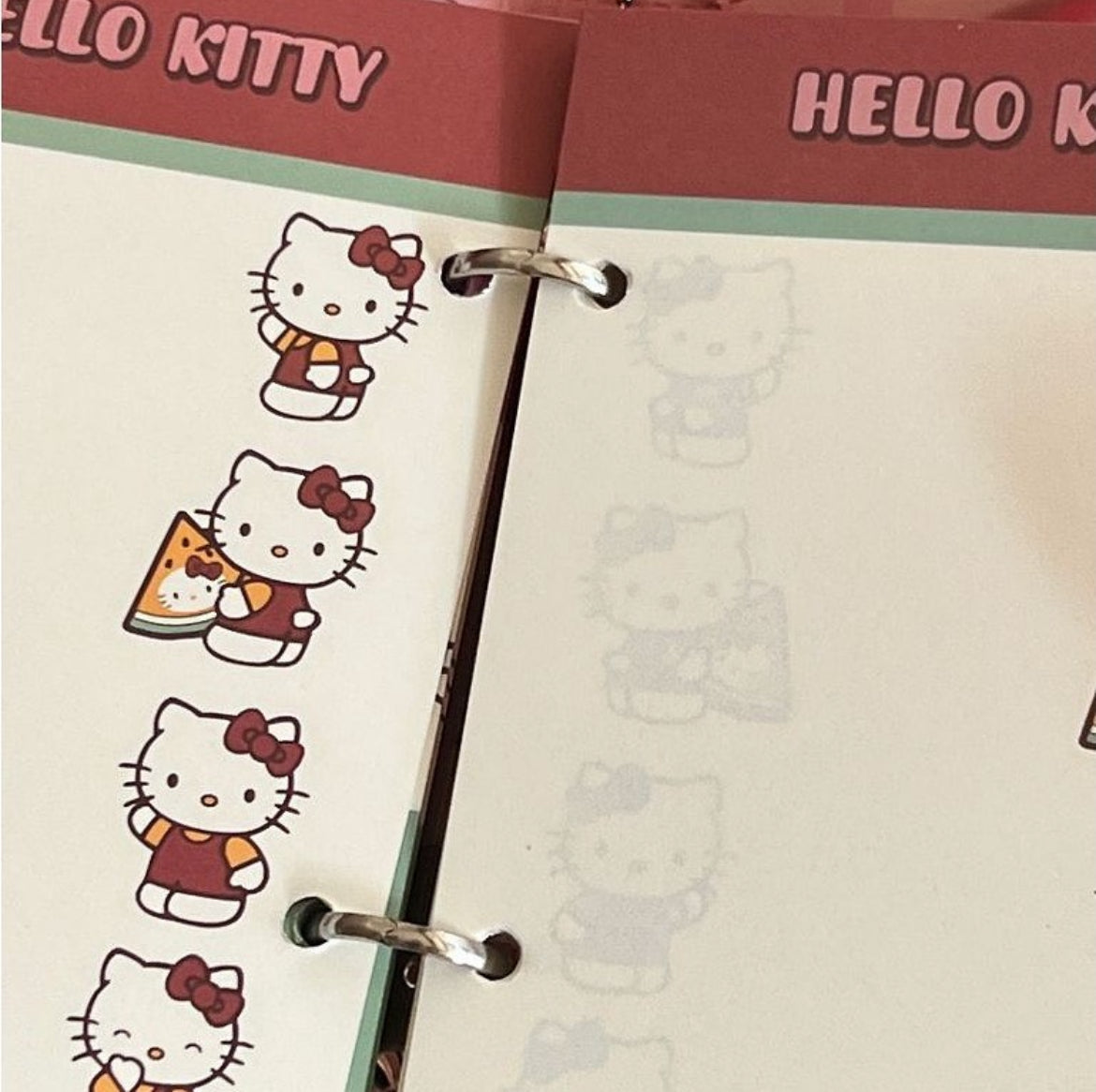 Sanrio Official Hellokitty Jelly Binder With Charm