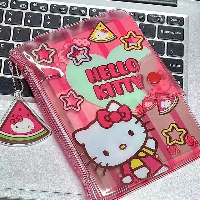 Sanrio Official Hellokitty Jelly Binder With Charm