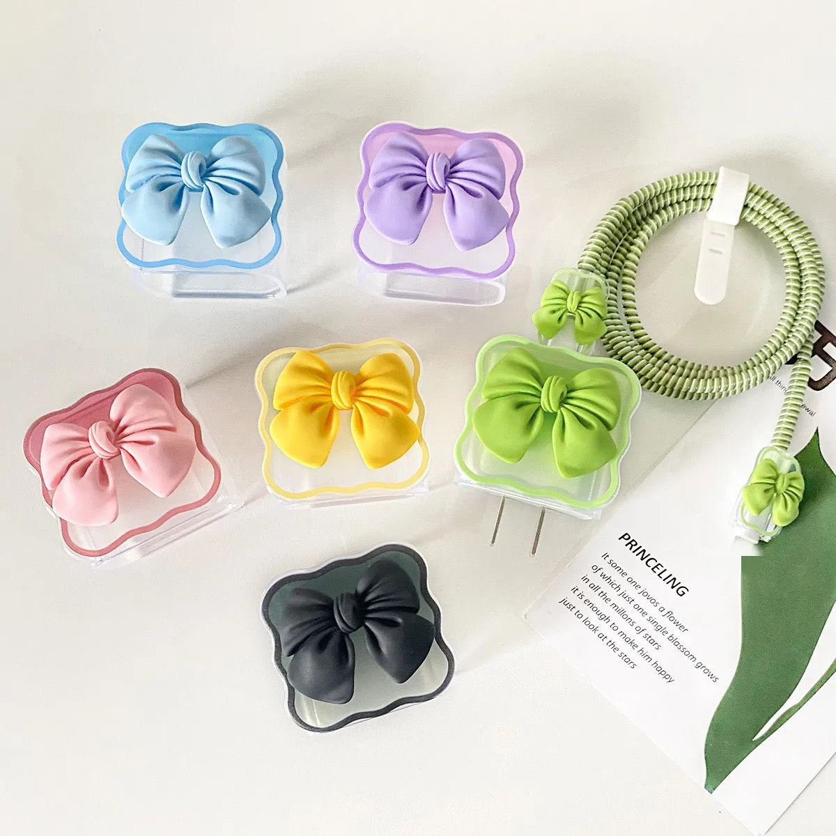 Cute Bow iPhone Charger Cover