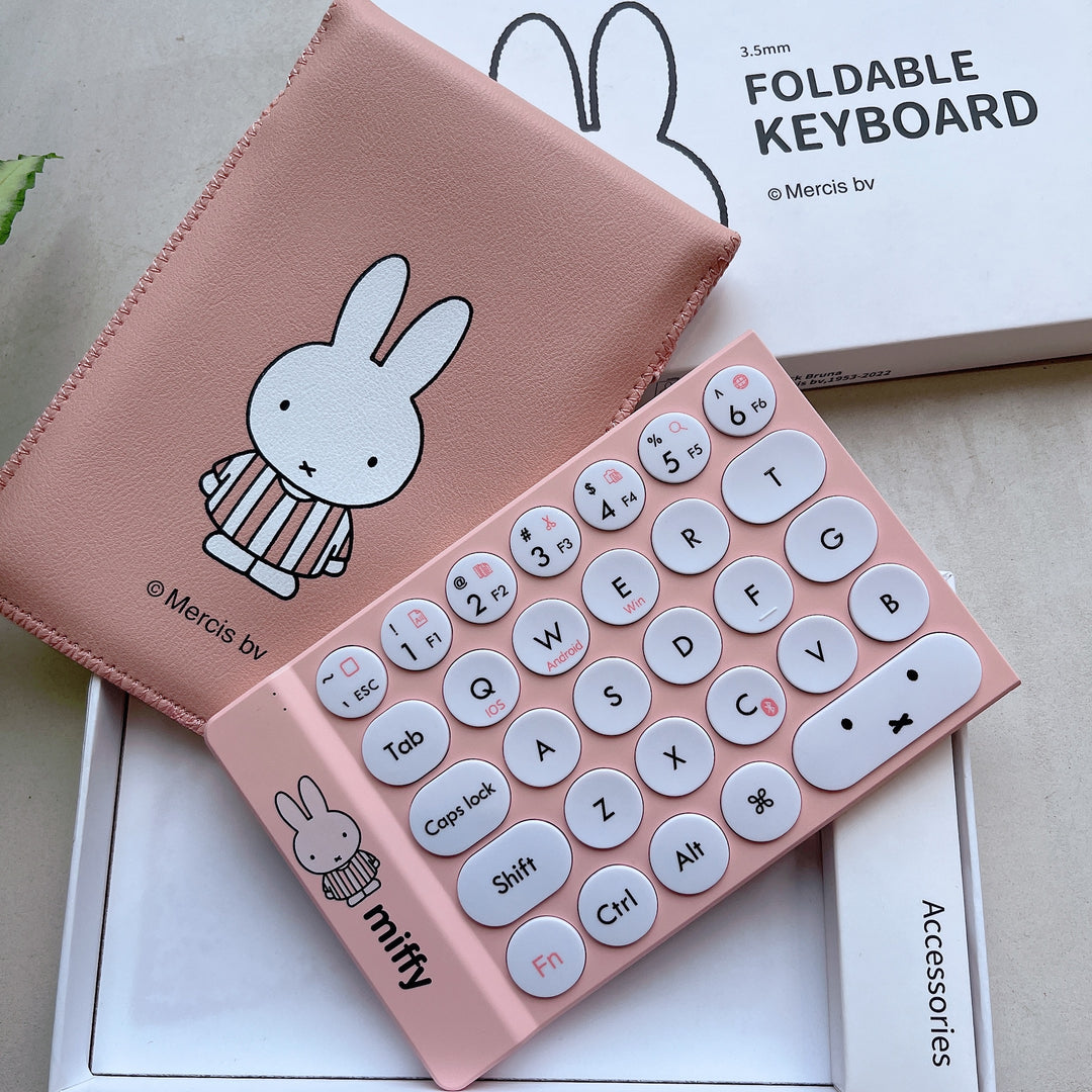 Miffy Official X MIPOW Mini Folding Keyboard