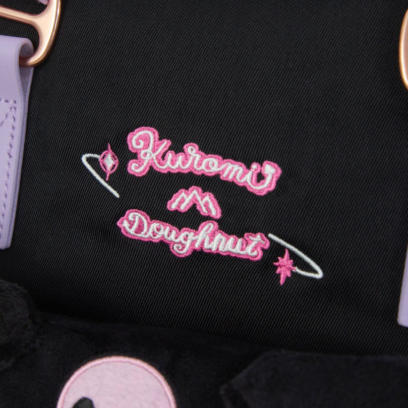 Macaroon Doughnut X Kuromi Series Black Backpack (keychain not included)