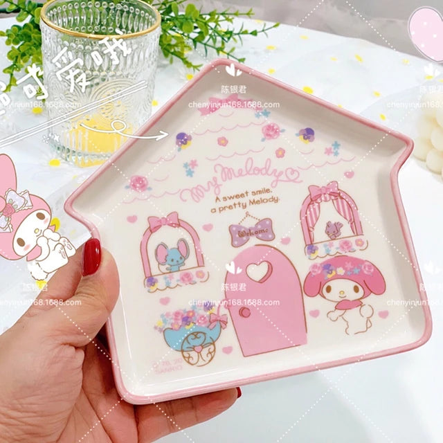 Sanrio House Shape Ceramic Plate