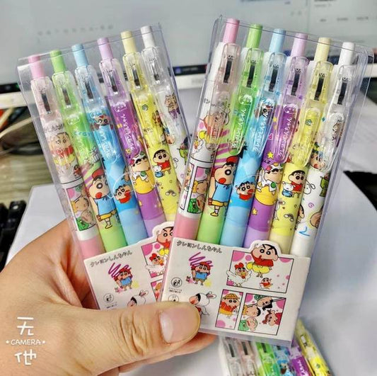 Shin-Chan 0.5mm Gel Pen (Set of 6)