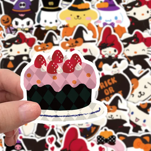 Sanrio Haloween DIY Cut Stickers  (Set of 60 Plus Stickers)