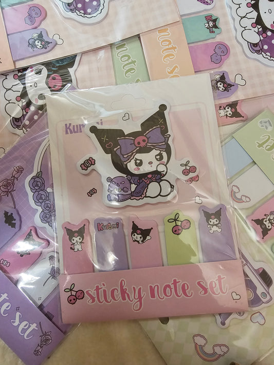 Kuromi Sticky Note Set