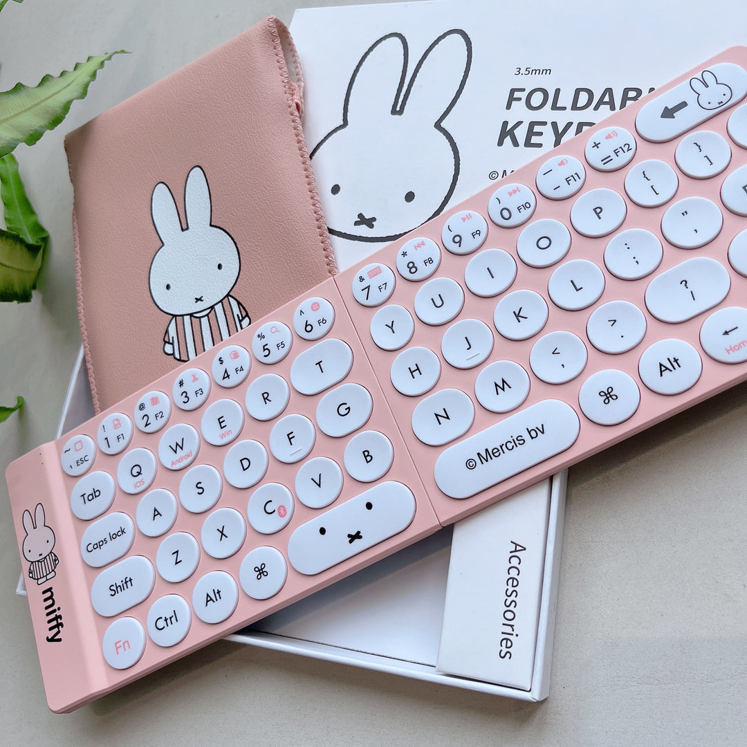 Miffy Official X MIPOW Mini Folding Keyboard