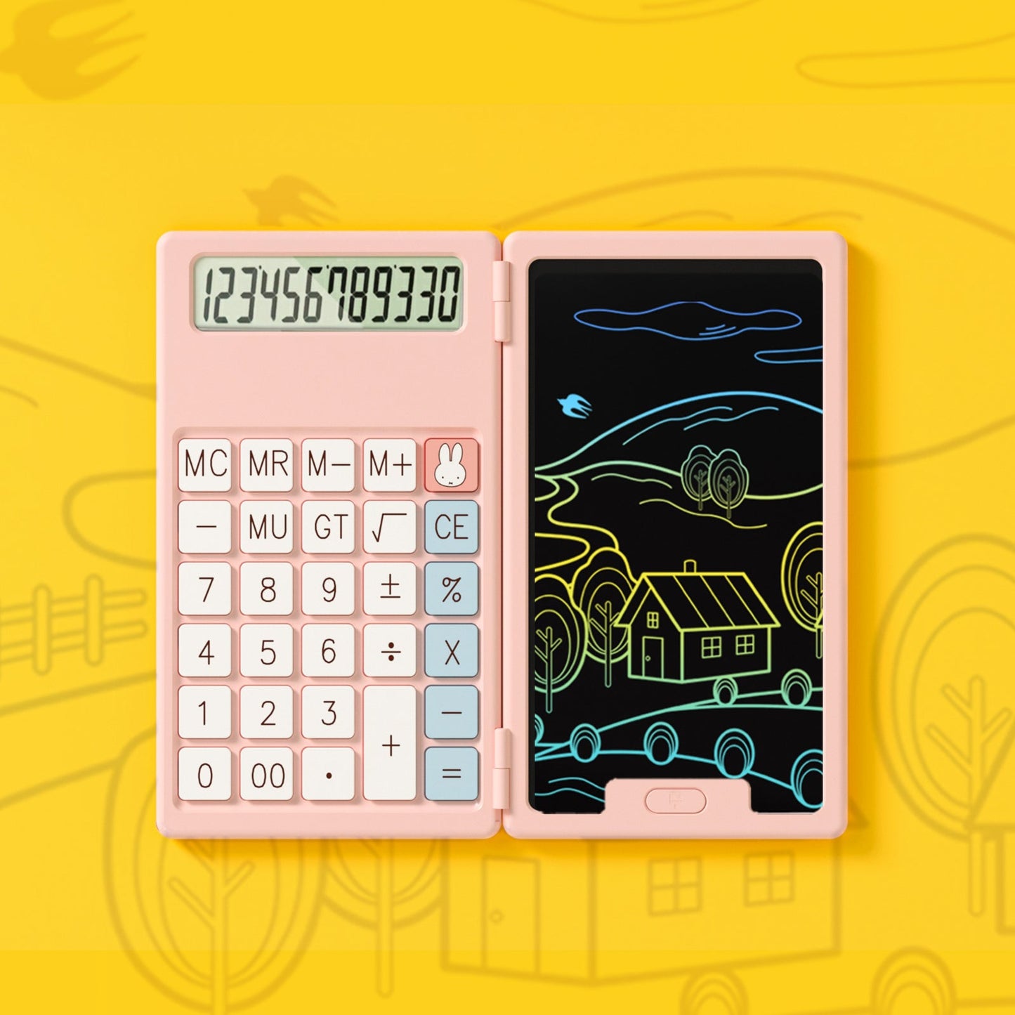 Miffy Official Portable Calculator with E-NotePad