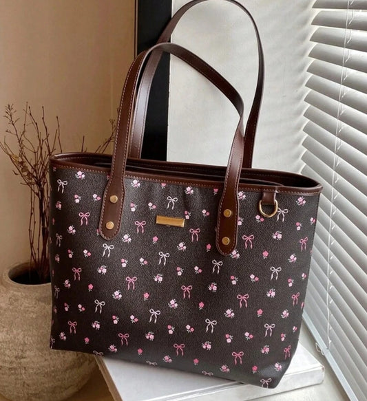 Premium Bow Patten Handbag