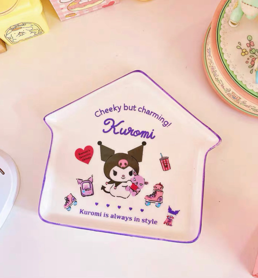 Sanrio House Shape Ceramic Plate