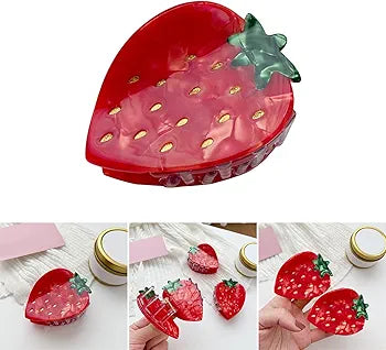 Cute Strawberry Claw Clip