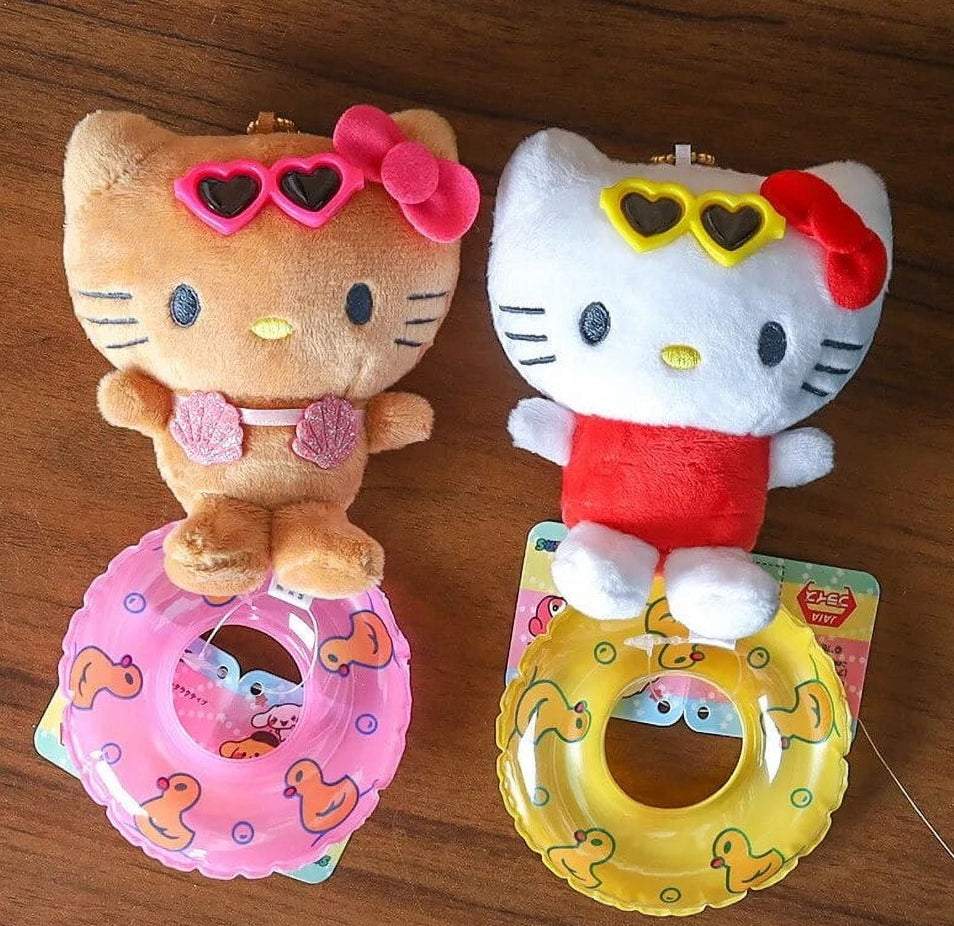 Hellokitty Hawaiian Plush Keychain