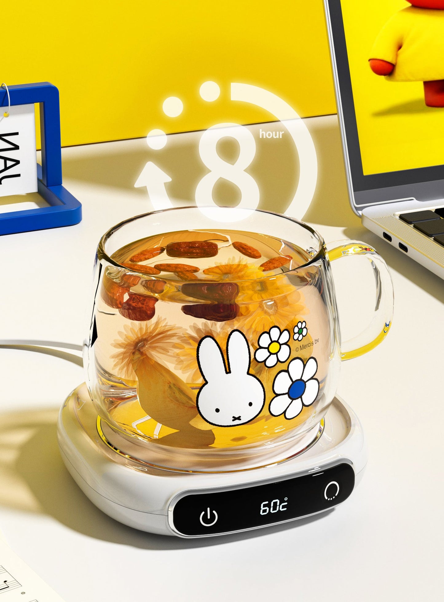 Miffy Coffee Mug Warmer Combo Set