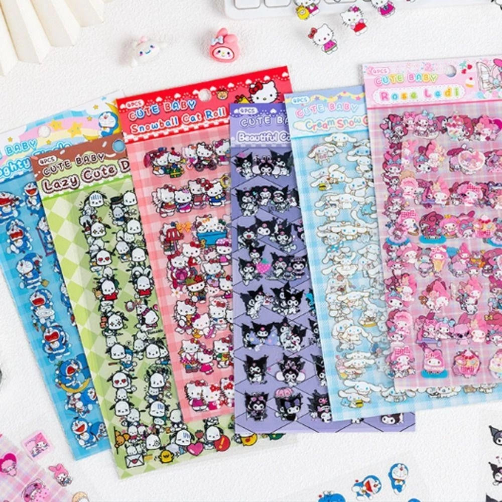 Sanrio Cute Sticker Sheets (Set of 4)