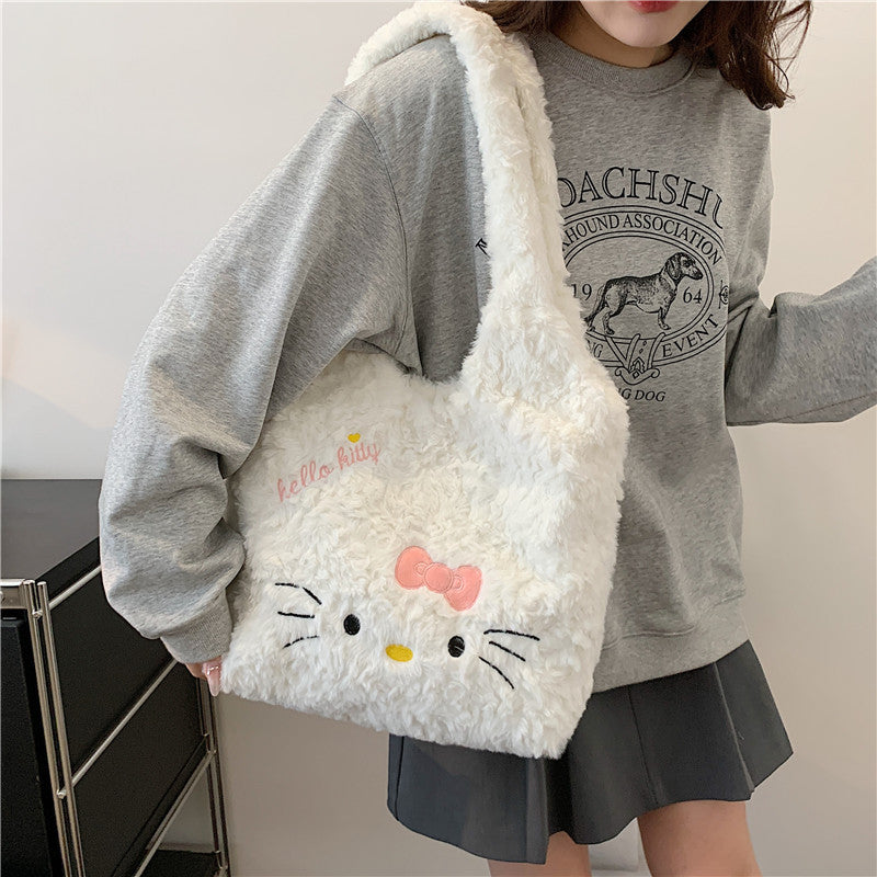 Hellokitty Plush Tote Bag