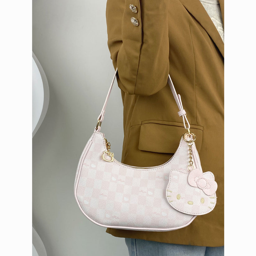 Hello Kitty Pastel Pink Baguette Bag PawPrints Absolute Kawaii Store