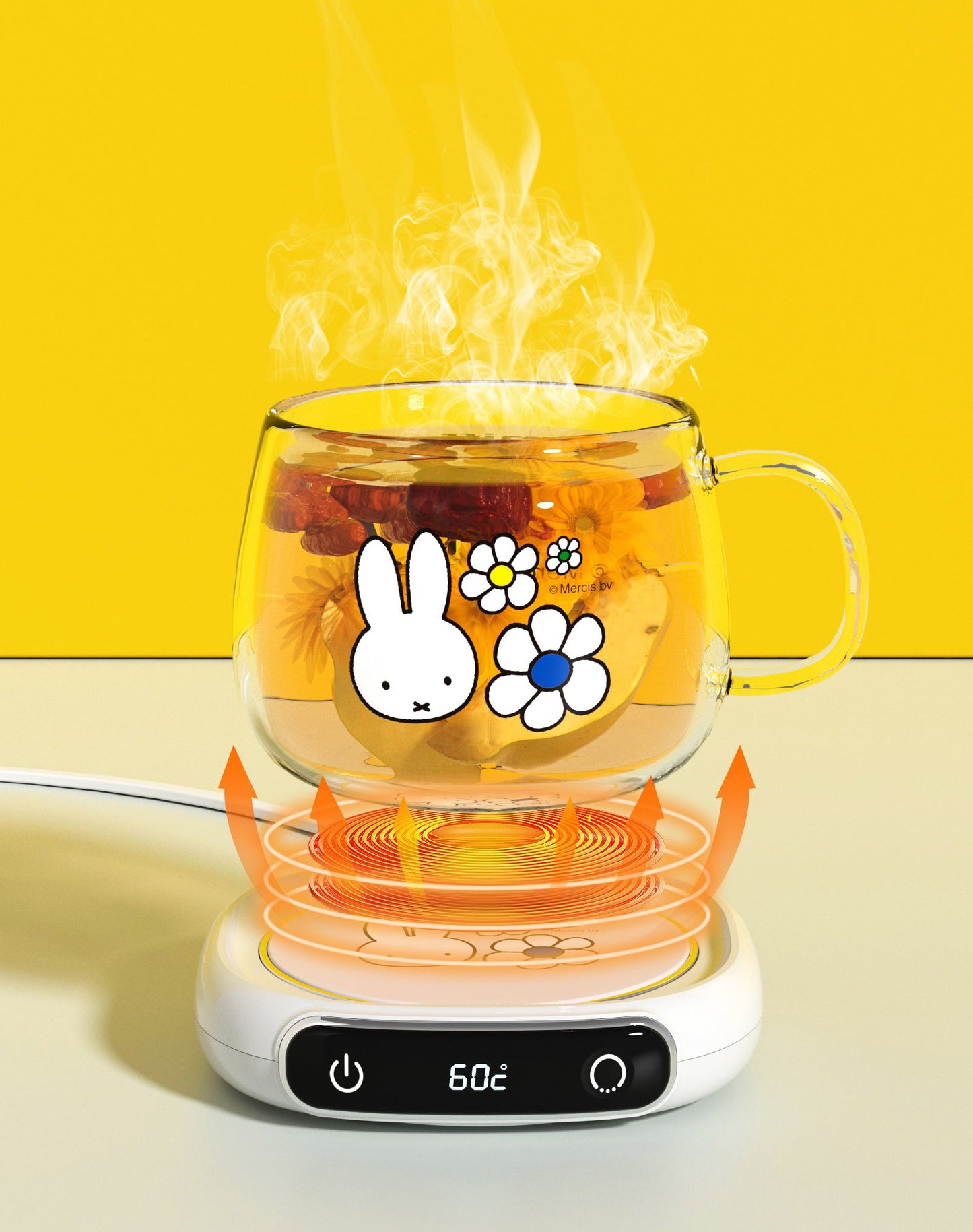 Miffy Coffee Mug Warmer Combo Set